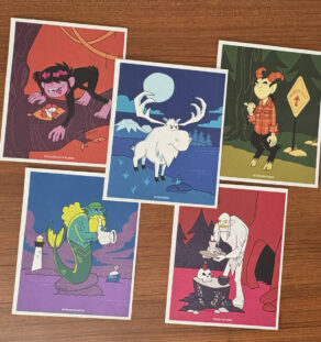 Cryptids of Maine: 8x10" Print Set