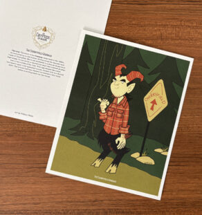 Cryptids of Maine 8x10 Print: The Cherryfield Goatman
