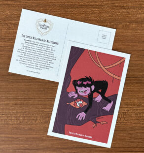 Cryptids of Maine Postcard: The Little Wildman