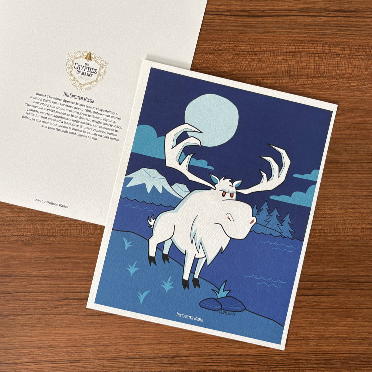 Cryptids of Maine 8x10 Print: The Specter Moose